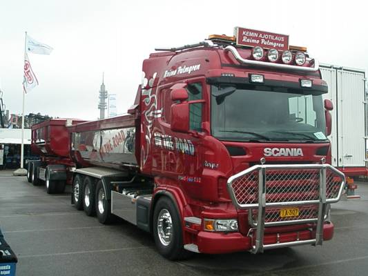 Kuljetus- ja Logistiikka näyttely 2009
Scania R480 8x4 sorakasetti
Avainsanat: scania