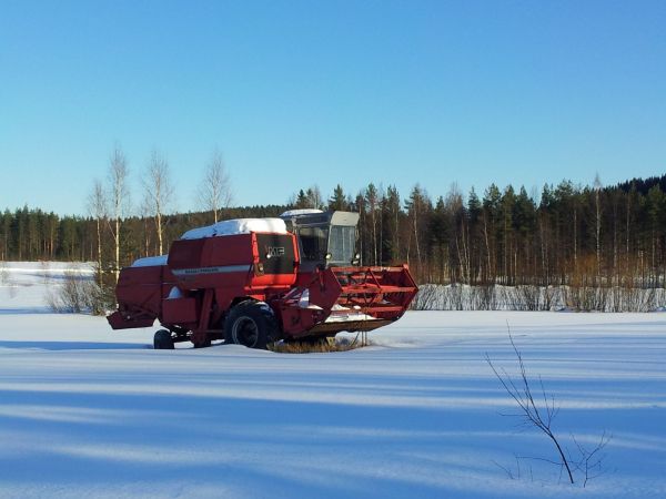 Bongattu yksinäinen puimuri
Missä säilytät koneitasi? Onko ne valmiina pellolla odottamassa sadon kypsymistä vai konehallissa huollettuna. Aina ei ole tiloja tai ei muusta syystä pysty pitämään sisällä. Onko hyviä vinkkejä suojata kone ulkona? Keskustelua Facebook-sivulla www.facebook.com/pottupellossa.fi
Avainsanat: puimuri talvi rikki ilman suojaa