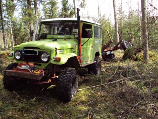 Toyota Bj40
Polttopuiden ajoa tojolla.
