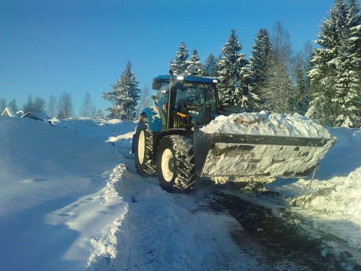 kuustonninen
Auralenkin jälkeen pihalumien hävitystä
