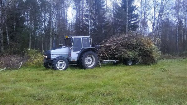 Puskan pamppausta
Mehtä tunki pellon ilmatilaan suhteellisen vähän vastapenkalta mutta puskat sai silti lähtä hakeaumaan, että voi 399 Massikalla ja kaivurilla putsata ja syventää päätyojan kantavasta kohtaa ja vedet pääsee kohti hirmuviemäriä.. :D 
Avainsanat: Puskan pamppausta