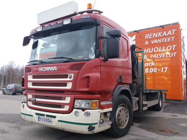 Cramon Scania P340
Cramo Finland Oy:n Äänekosken toimipisteen nosturilla varustettu Scania P340.
Avainsanat: Cramo Scania P340