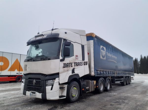 Date Transin Renault
Date Trans Oy:n Renault puoliperävaunuyhdistelmä.
Avainsanat: Date-Trans Renault ABC Hirvaskangas