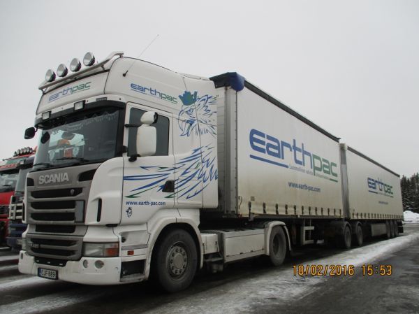 Earthpacin Scania R420
Earthpac Oy:n Scania R420 b-juna.
Avainsanat: Earthpac Scania R420 ABC Hirvaskangas