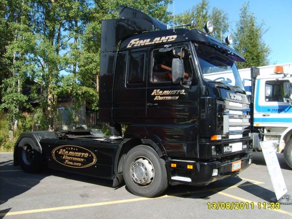 J&M Haaviston Scania 143H
J&M Haavisto Ky:n Scania 143H rekkaveturi.
Avainsanat: Haavisto Scania 143H Alahärmä11