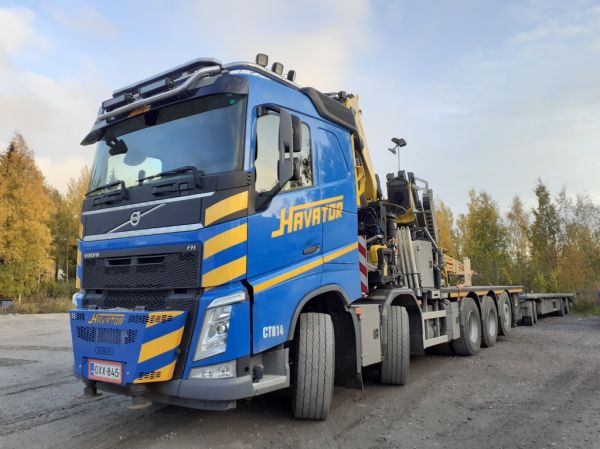 Havatorin Volvo FH
Havatorin nosturilla varustettu Volvo FH täysperävaunuyhdistelmä.

Avainsanat: Havator Volvo FH