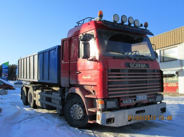 JK Hitsaus ja Huollon Scania 143M
JK Hitsaus ja Huollon Scania 143M 500 vaihtolava-auto.
Avainsanat: JK Hitsaus ja Huolto Scania 143M 500