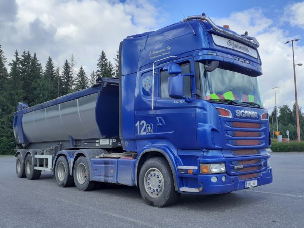 J Ojainmaan Scania R500
J Ojainmaa Oy:n Scania R500 sorapuolikas
Avainsanat: Ojainmaa Scania R500 ABC Hirvaskangas