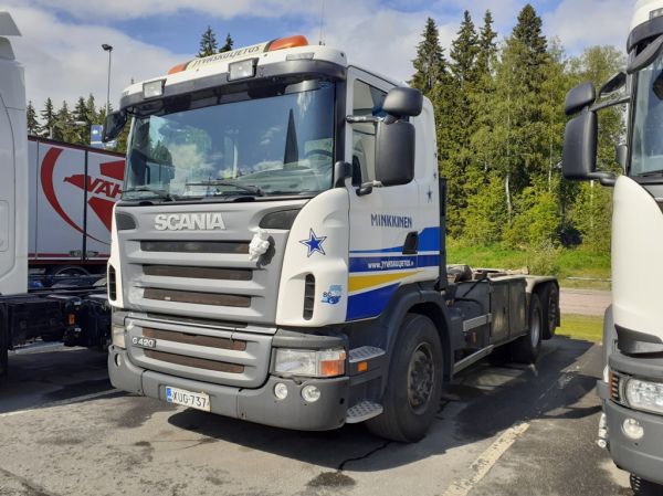 Jyväskuljetuksen Scania G420
Jyväskuljetus Ky:n Scania G420 vaihtolava-auto.
Avainsanat: Jyväskuljetus Minkkinen Scania G420