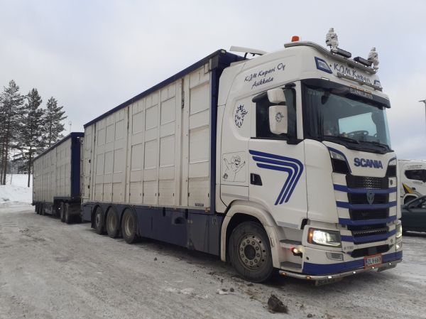 KJM Kuparin Scania S730
KJM Kupari Oy:n Scania S730 eläintenkuljetusyhdistelmä.
Avainsanat: Kupari Scania S730 Shell Hirvaskangas Eläinkuljetus