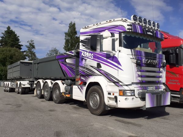 Kone Kannaksen Scania
Kone Kannaksen Scania sorayhdistelmä.
Avainsanat: Kone Kannas Scania Neste