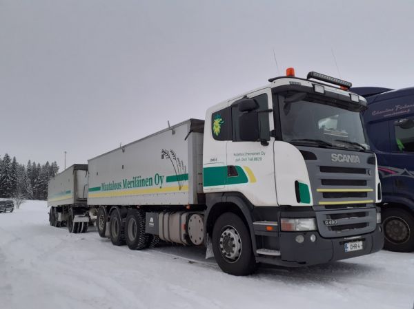 Kuljetus J Heinosen Scania G480
Kuljetus J Heinonen Oy:n Scania G480 täysperävaunuyhdistelmä.
Avainsanat: Heinonen Scania G480 Meriläinen ABC Hirvaskangas