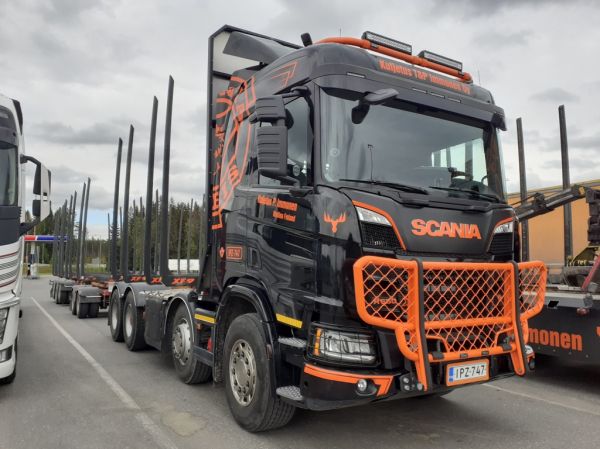 Kuljetus T&P Immosen Scania R650
Kuljetus T&P Immosen Scania R650 puutavarayhdistelmä.
Avainsanat: Immonen Scania R650 ABC Hirvaskangas