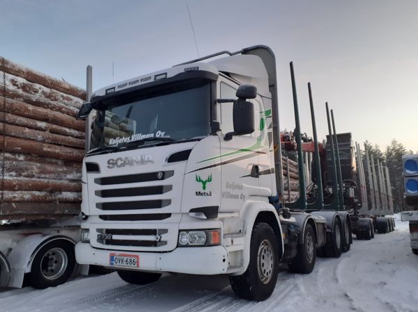 Kuljetus Villmanin Scania R730
Kuljetus Villman Oy:n Scania R730 puutavarayhdistelmä.
Avainsanat: Villman Scania R730 Hirvaskangas