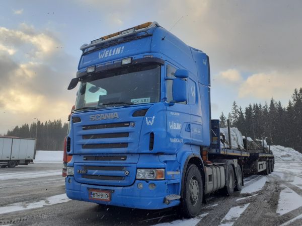 Kuljetus Welinin Scania R560
Kuljetus Welin Oy:n Scania R560 puoliperävaunuyhdistelmä 
Avainsanat: Welin Scania R650 ABC Hirvaskangas 4 Ari