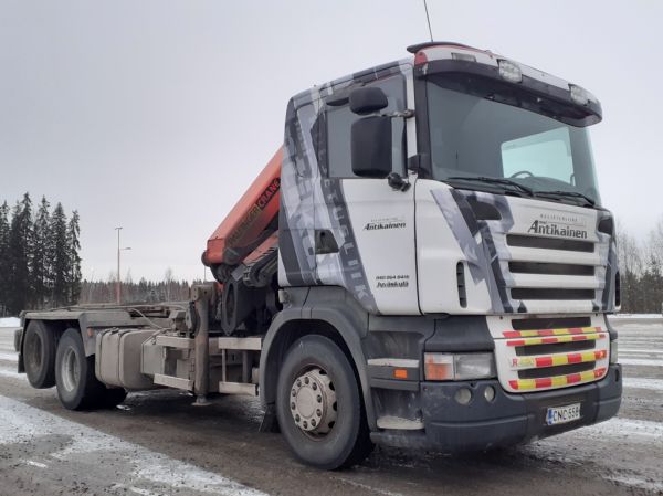 Klikkaa kuvaa nähdäksesi se täysikokoisena
==============
Kuljetusliike A Antikaisen Scania R420
Kuljetusliike A Antikainen Oy:n nosturilla varustettu Scania R420 vaihtolava-auto.
Avainsanat: Antikainen Scania R420 ABC Hirvaskangas Kuljetusliike A Antikaisen Scania R420
Kuljetusliike A Antikainen Oy:n nosturilla varustettu Scania R420 vaihtolava-auto.
Avainsanat: Antikainen Scania R420 ABC Hirvaskangas