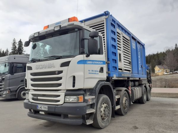 Lännen Alituspalvelun Scania G480
Lännen Alituspalvelu Oy:n nosturilla varustettu Scania G480.
Avainsanat: Lännenalituspalvelu Scania G480