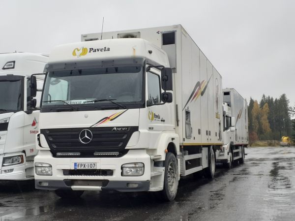 Pavelan MB 1829 Axor
Pavelan MB 1829 Axor eläintenkuljetusauto.
Avainsanat: Pavela MB 1829 Axor ABC Hirvaskangas Eläinkuljetus