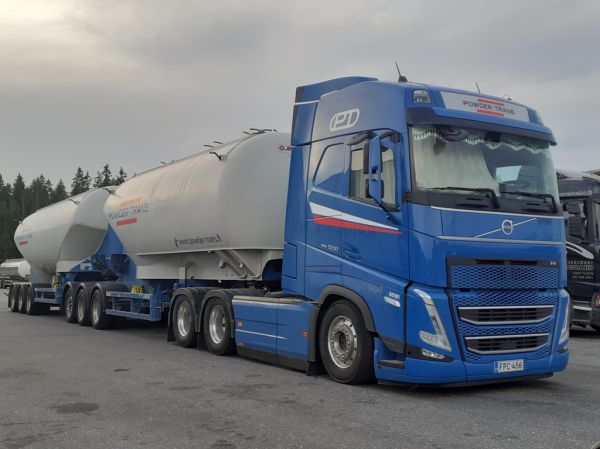 Klikkaa kuvaa nähdäksesi se täysikokoisena
==============
Powder-Transin Volvo FH500
Powder-Transin Volvo FH500 b-juna.
Avainsanat: Powder-Trans Volvo FH500 ABC Hirvaskangas 40181 B-juna Powder-Transin Volvo FH500
Powder-Transin Volvo FH500 b-juna.
Avainsanat: Powder-Trans Volvo FH500 ABC Hirvaskangas 40181 B-juna
