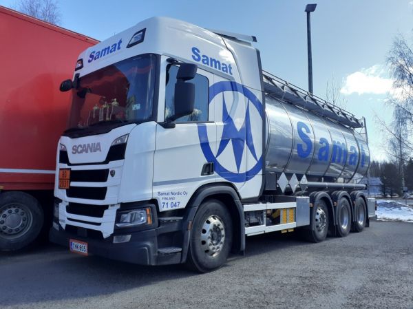 Samat Nordicin Scania R500
Samat Nordic Oy:n Scania R500 säiliöauto.
Avainsanat: Samat Nordic Scania R500 71047 11089