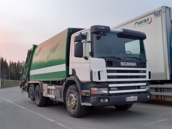 Scania 114
Scania 114 jäteauto.
Avainsanat: Scania 114 ABC Hirvaskangas