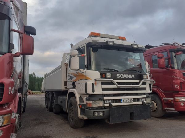 Klikkaa kuvaa nähdäksesi se täysikokoisena
==============
Scania 124
Scania 124 sora-auto.
Avainsanat: Scania 124 Hirvaskangas Scania 124
Scania 124 sora-auto.
Avainsanat: Scania 124 Hirvaskangas