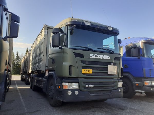 Puolustusvoimien Scania G480
Puolustusvoimien Scania G480 täysperävaunuyhdistelmä.
Avainsanat: Puolustusvoimat PV Scania G480 ABC Hirvaskangas