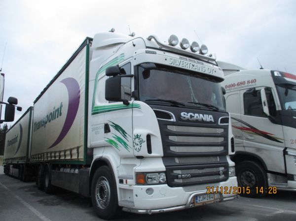 Silvertransin Scania R500
Transpointin ajossa oleva Silvertrans Oy:n Scania R500.
Avainsanat: Transpoint Silvertrans Scania R500 ABC Hirvaskangas