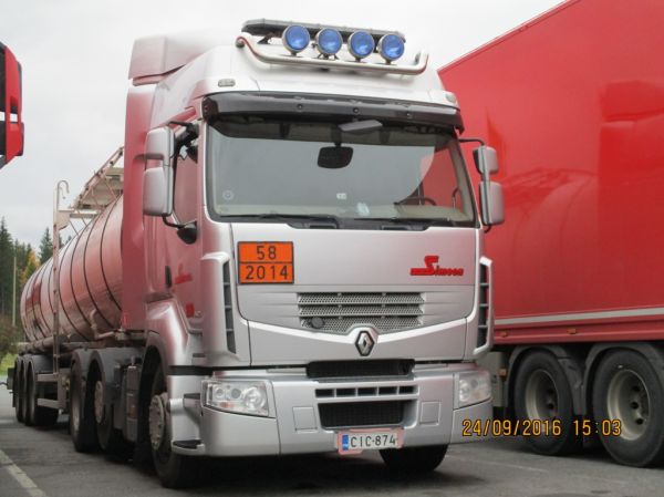 Simeonin Renault T460
Kiitosimeon Oy:n Renault T460 säiliöpuolikas.
Avainsanat: Kiitosimeon Simeon Renault T460 ABC Hirvaskangas 250