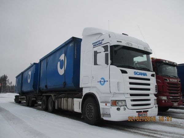 Tavastit Scania 
Tavastit Oy:n Scania täysperävaunuyhdistelmä.
Avainsanat: Tavastit Scania Kuusankoski ABC Hirvaskangas