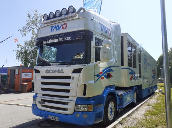 Tavon Scania R480
Tavo Oy:n Scania R480 puoliperävaunuyhdistelmä.
Avainsanat: Tavo Scania R480 Viitasaari23