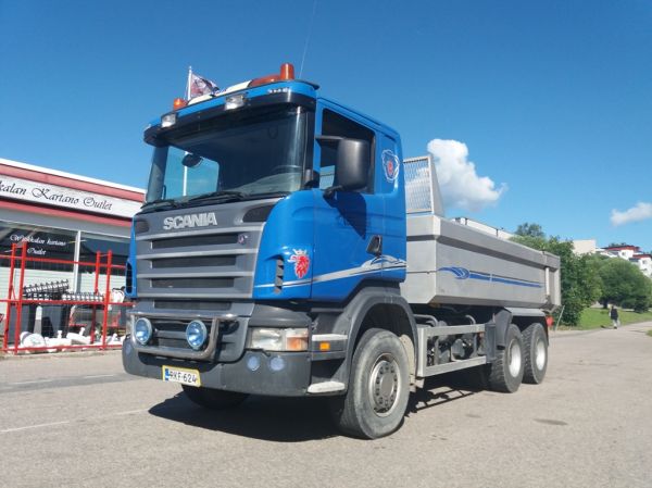 Maanrakennus Tourusen Scania R470 
Maanrakennus Tourunen Oy:n Scania R470 sora-auto. 
Avainsanat: Tourunen Scania R470