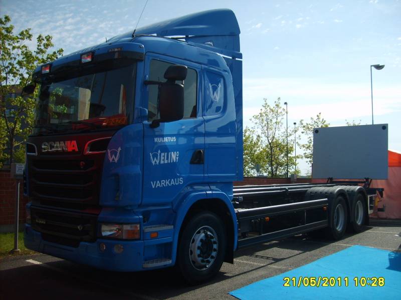 Kuljetus Welinin Scania R500 
Kuljetus Welin Oy:n Scania R500 vaihtolava-auto.
Avainsanat: Welin Scania R500 Jyväskylä11
