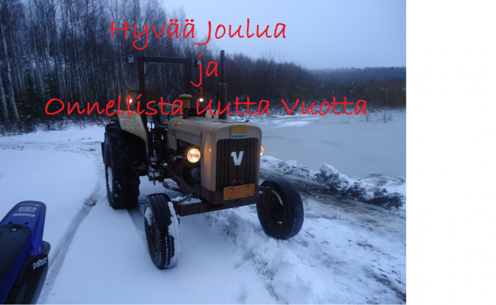 Valmet 500 loskaisessa jouluaamussa
Hyvää Joulua vaan kaikille!
