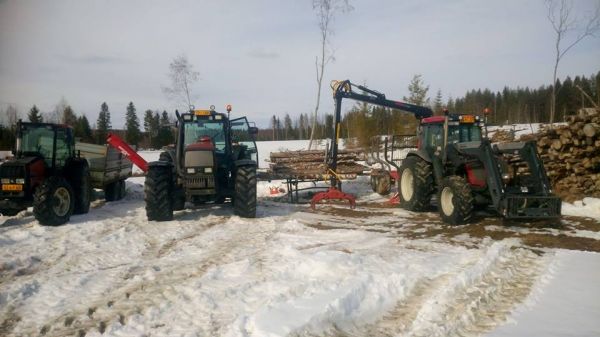 Sisu Valmet 665 ValtraValmet 8450 Valtra A92
Lapinlahella käväsin puita pilkkomassa, ihan mukavasti tälle kevättä ollunna vaa sais olla enemmännii, ihan parasta hommoo! 
