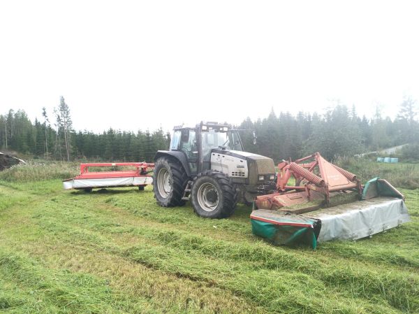 Valtra 8950 kuhn ja taarup
väliahontilan niitoilla syksyllä 2023
