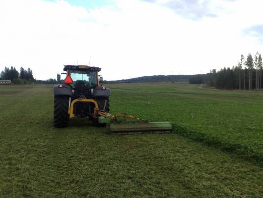 Valtra N 141 ja Cabe
Kyntäjän Cabe lainassa kun piti saada kasvusto hävitetyksi
Avainsanat: krone n 141