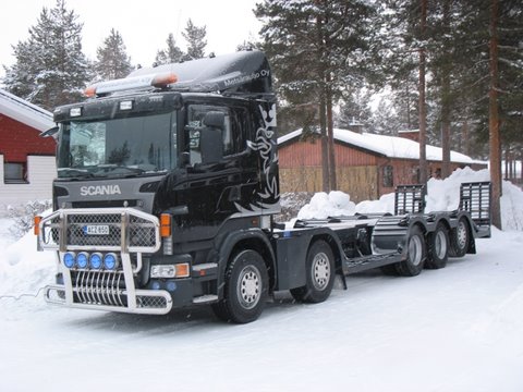 viisi akselinen scania R480 lavetti
