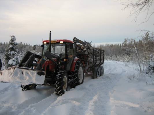 Zetor 6341 ,kärkiaura, ruunan kuormaaja ja Pameco mettäkärry. 
kävin hakemassa puukuorman.
Avainsanat: zetor