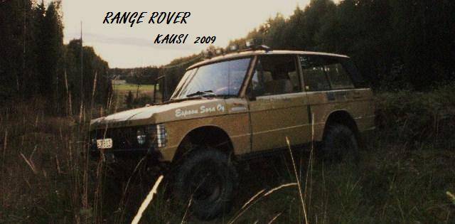Range Rover
Rangella, voimalankojen alla ajelemassa
Keywords: Range Rover