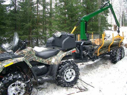 Omavalmiste
Siitä tuli nyt 8WD.
Avainsanat: Mönkijä metsäkärry mönkkäri