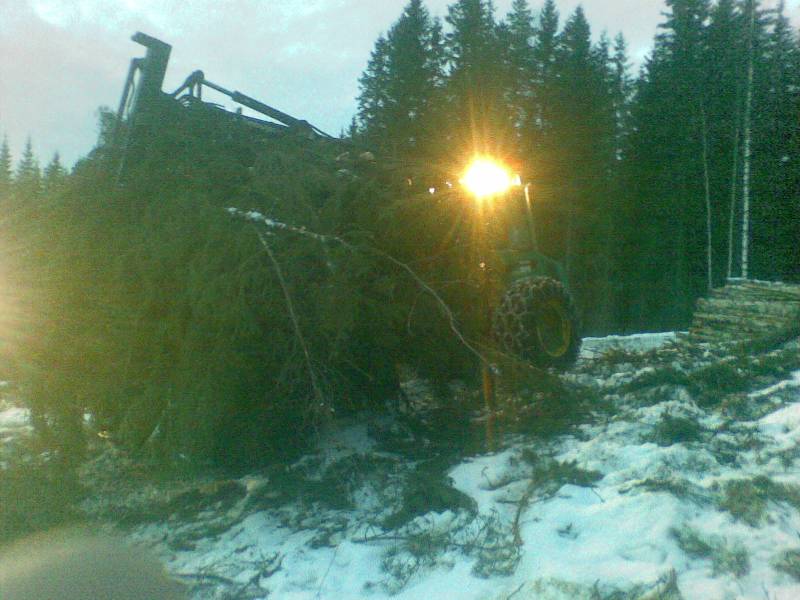 1010B timber ja risukuorma
Risujen ajoo opistolla kurun metsäoppilaitoksella
