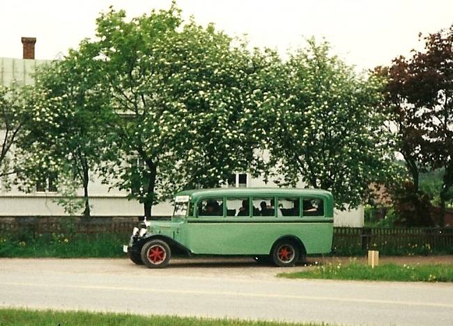 Brockway bussi vuodelta 1928
Linja-autossa on tunnelmaa.
