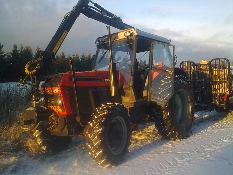 finn ursus 914 dl
Alku talvesta puun ajussa.
