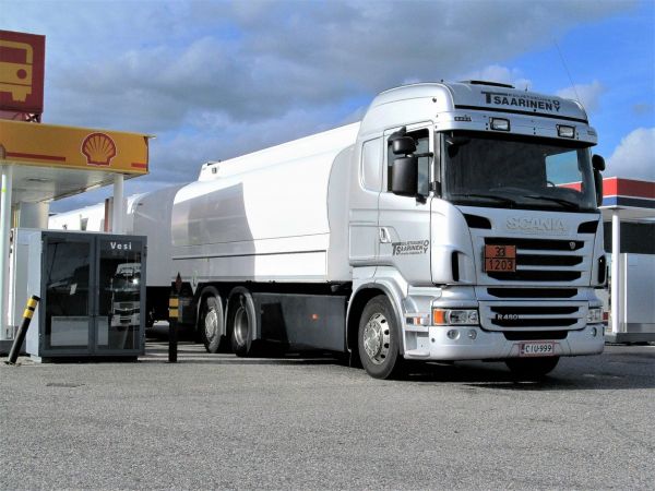 Scania R480
Kuljetusliike T.Saarinen Oy
         Mäntsälä
Avainsanat: Scania Saarinen