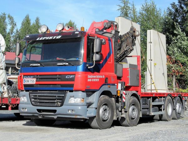 Daf CF85 460
Ekojärven kuljetus Oy

Kiintolava ja nosturi
Avainsanat: Daf