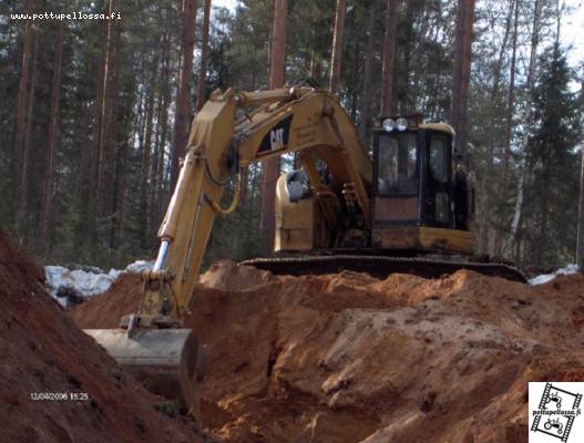 Cat 321 B LCR
hiekan lastaus kone...
