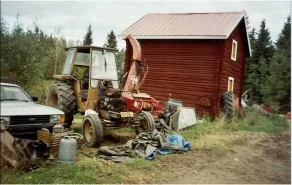 Vallun koneen poistoa
